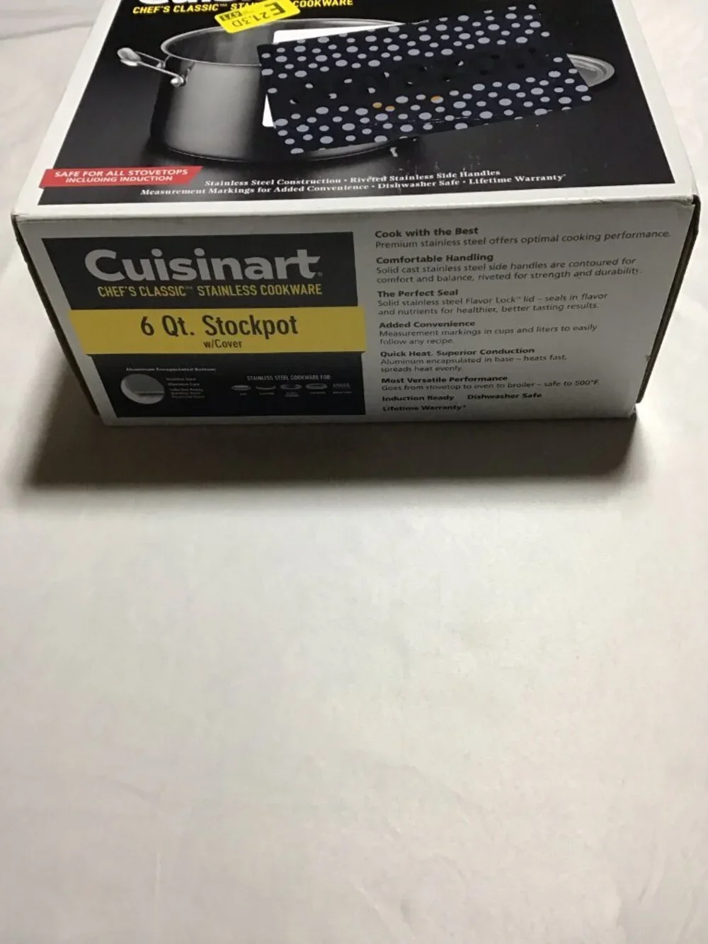 Cuisinart 6-Quart. Stockpot w/Cover, Stainless Steel